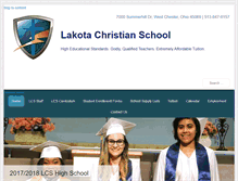 Tablet Screenshot of lakotachristian.com